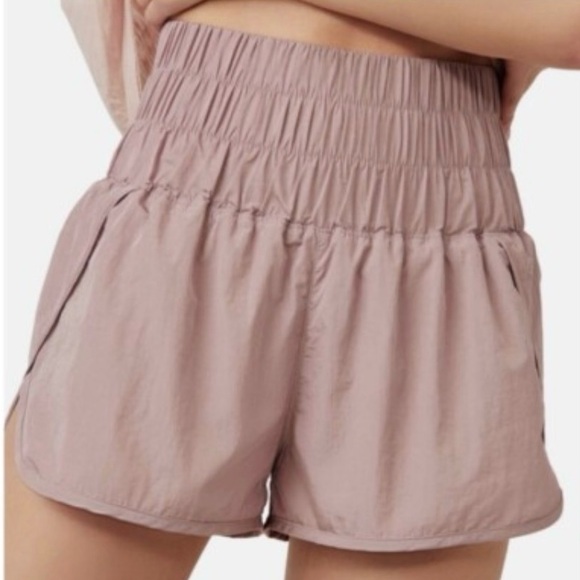 FP Movement by Free People Pants - FP Movement by Free People High-Waisted Mauve Shorts